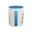 PFA "Logo" Accent Coffee Mug (11, 15oz) - Prismatic Fiber Arts