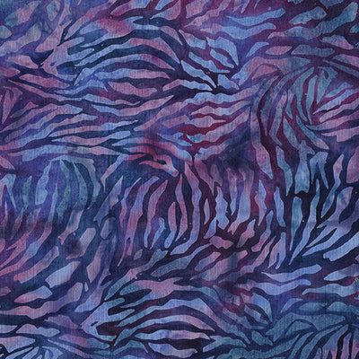 Essence Tiger Stripe-Multi Purple Magenta Batik 44"/45" Fabric Per Yard - Prismatic Fiber Arts
