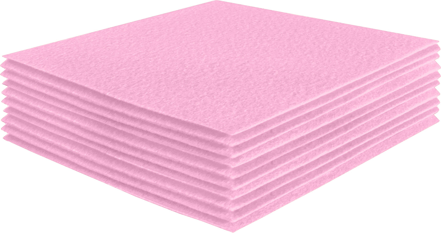 FabricLA Acrylic Felt Craft Sheet Packs – Baby Pink | Soft 100% Acrylic Felt Sheets for DIY & Crafts - Prismatic Fiber Arts