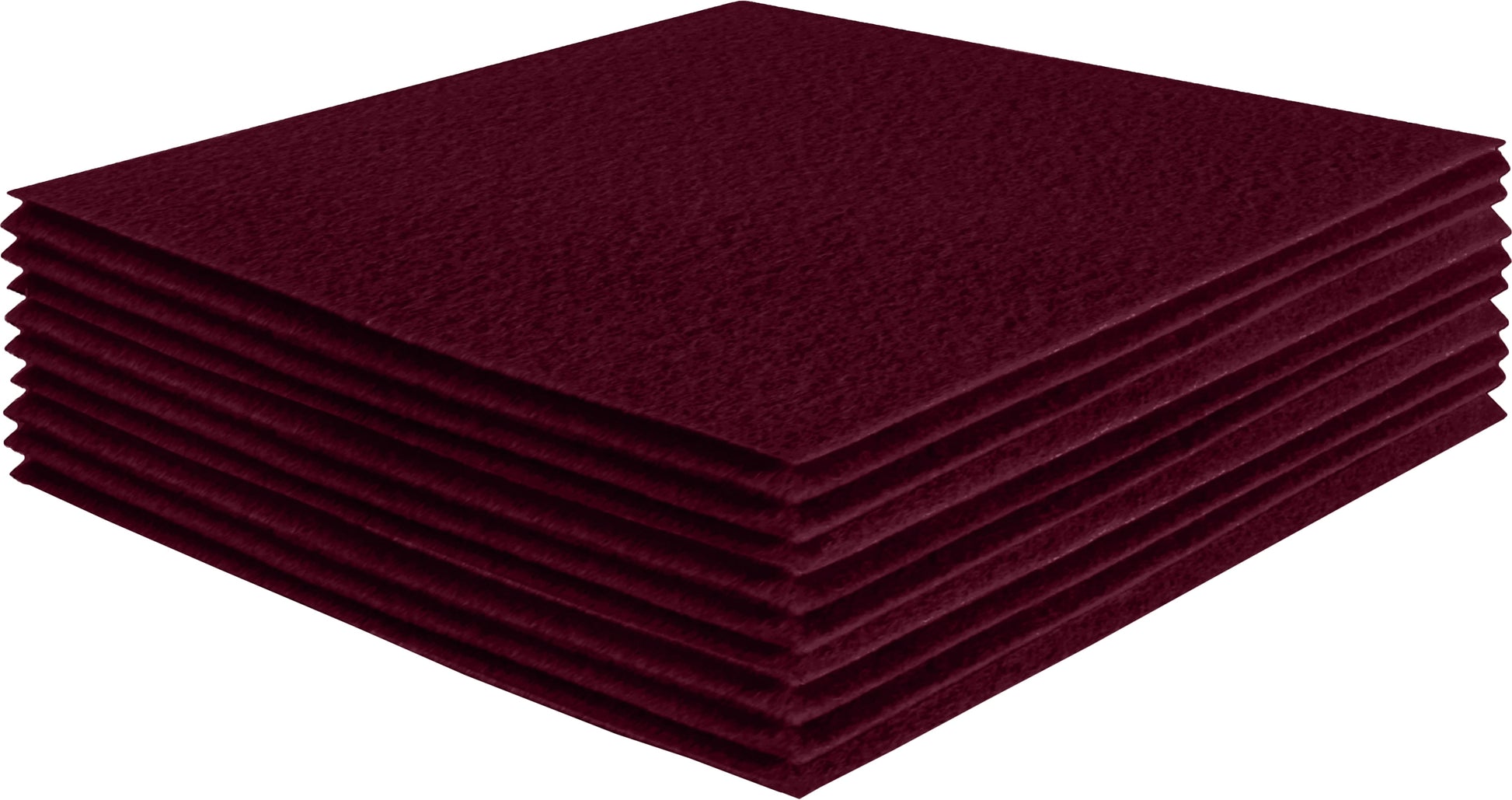 FabricLA Acrylic Felt Craft Sheet Packs – Burgundy | Soft 100% Acrylic Felt Sheets for DIY & Sewing Projects - Prismatic Fiber Arts