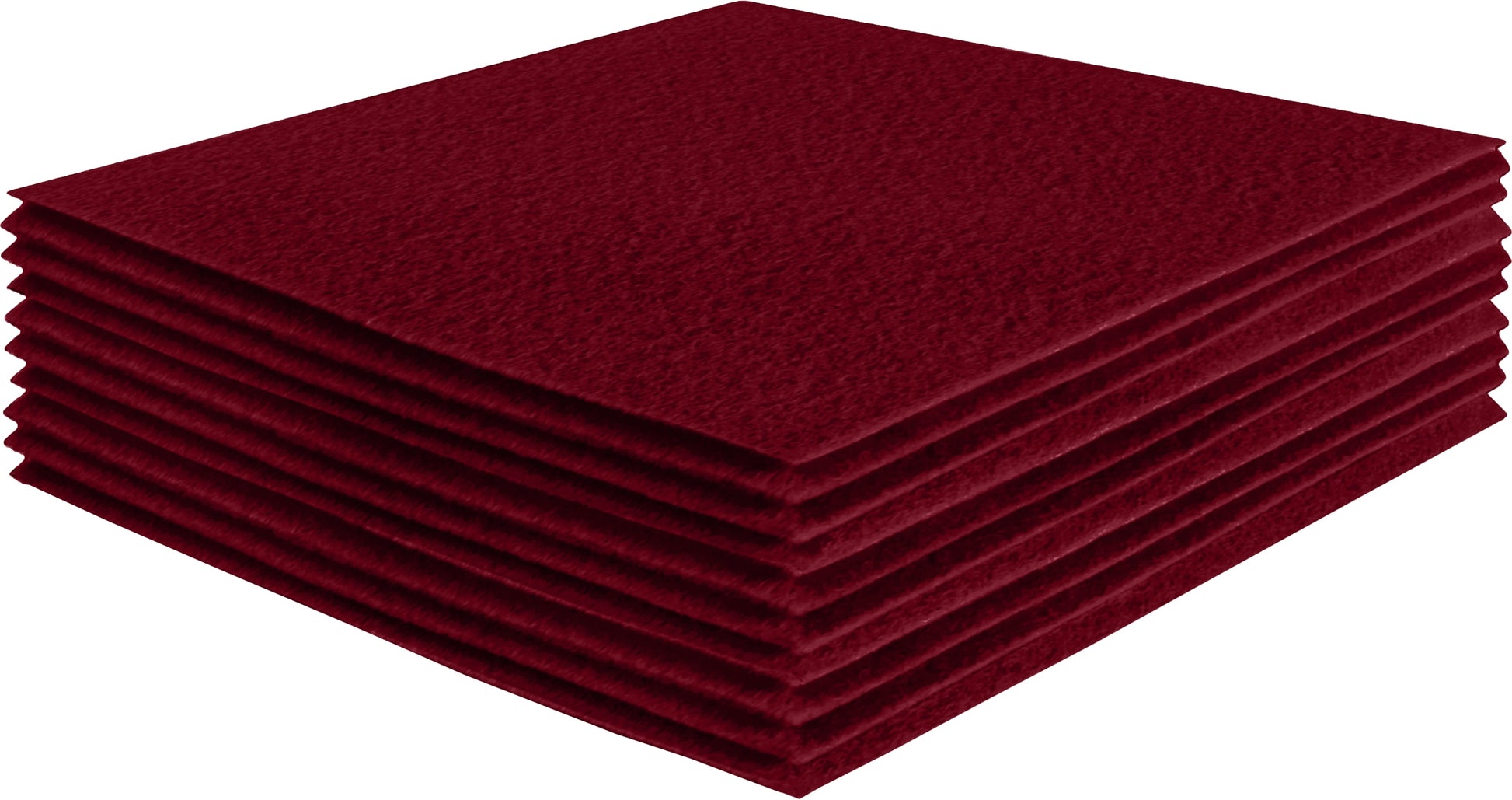 FabricLA Acrylic Felt Craft Sheet Packs – Dark Red | Soft 100% Acrylic Felt Sheets for DIY & Crafts - Prismatic Fiber Arts
