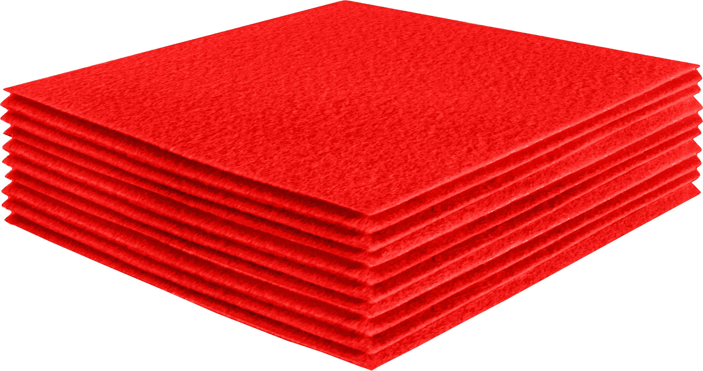 FabricLA Acrylic Felt Craft Sheet Packs – Hot Orange | Soft 100% Acrylic Felt Sheets for DIY & Crafts - Prismatic Fiber Arts