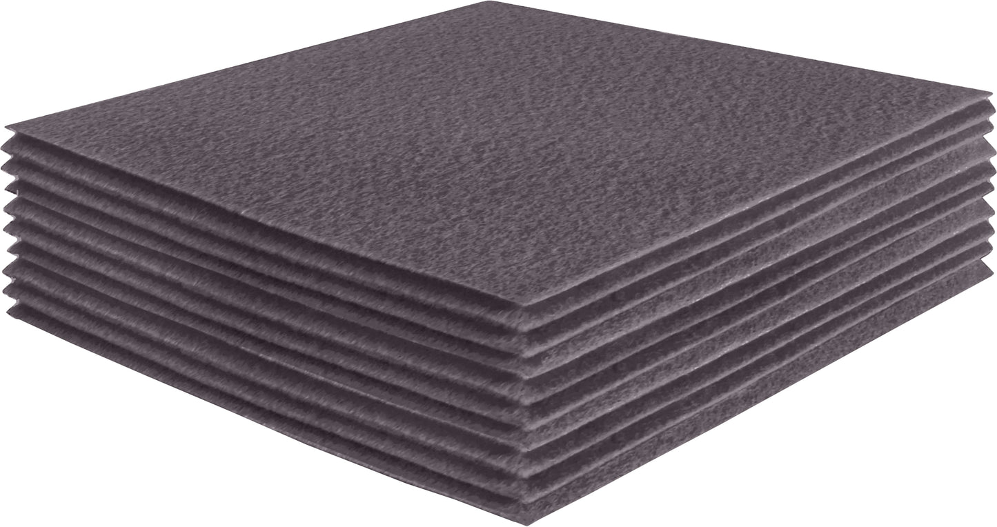 FabricLA Acrylic Felt Craft Sheet Packs – Platinum Gray | Soft 100% Acrylic Felt Sheets for DIY & Crafts - Prismatic Fiber Arts