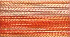 13 Floriani Thread 40 weight 1000M - VARITHREAD ORANGE STRIPE - Prismatic Fiber Arts
