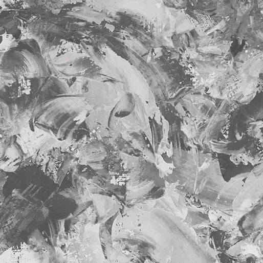 Grey Paint Splash Smoke Gray Cotton Wideback Fabric per yard - Prismatic Fiber Arts