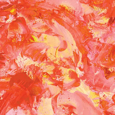 Orange Paint Splash Sunset Cotton Wideback Fabric per yard - Prismatic Fiber Arts
