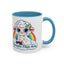 PFA "Logo" Accent Coffee Mug (11, 15oz) - Prismatic Fiber Arts