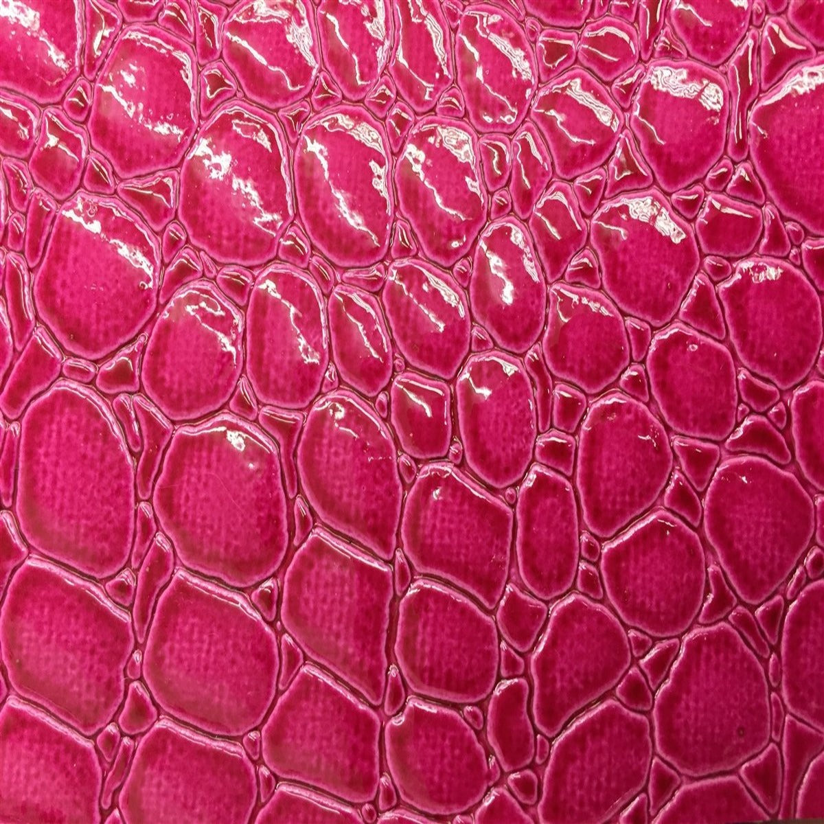 Faux Crocodile Vinyl Fabric - Prismatic Fiber Arts
