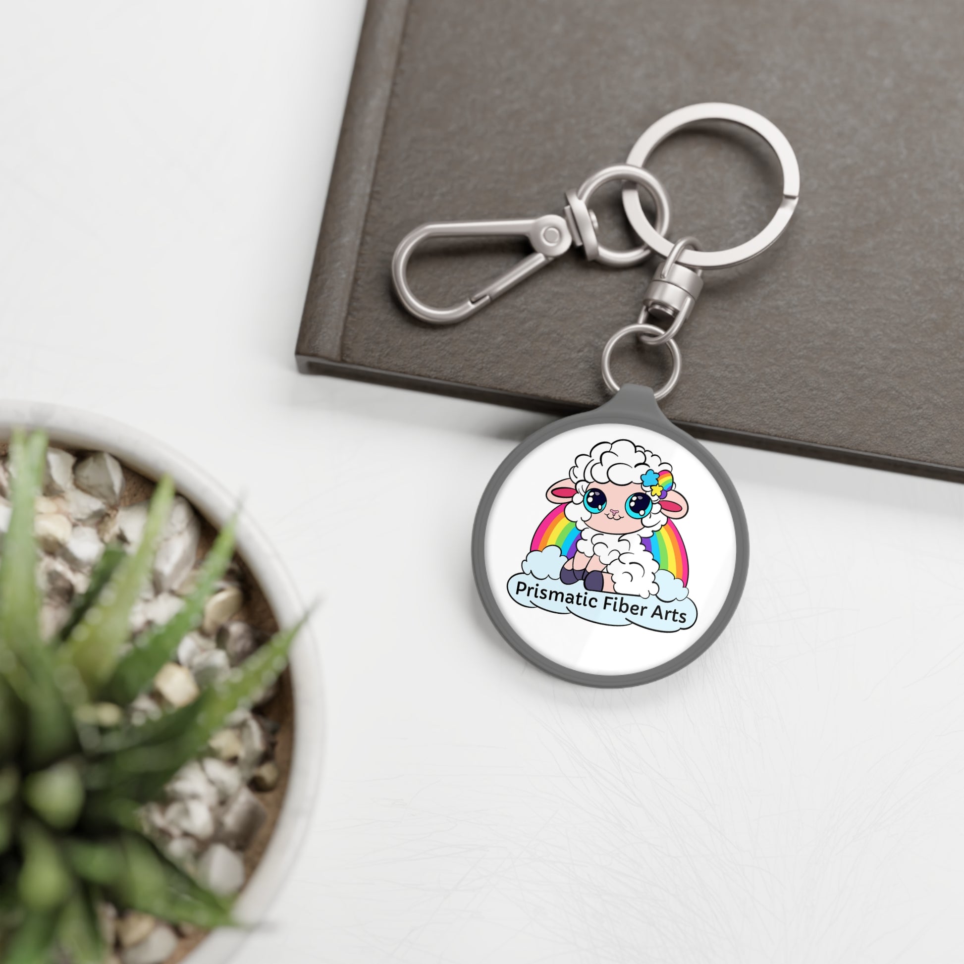 PFA Keychain - Prismatic Fiber Arts