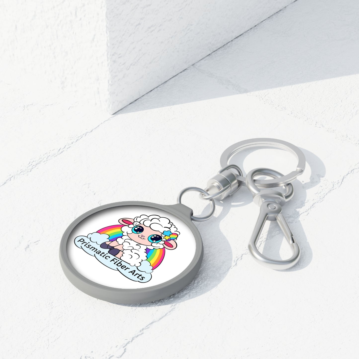 PFA Keychain - Prismatic Fiber Arts