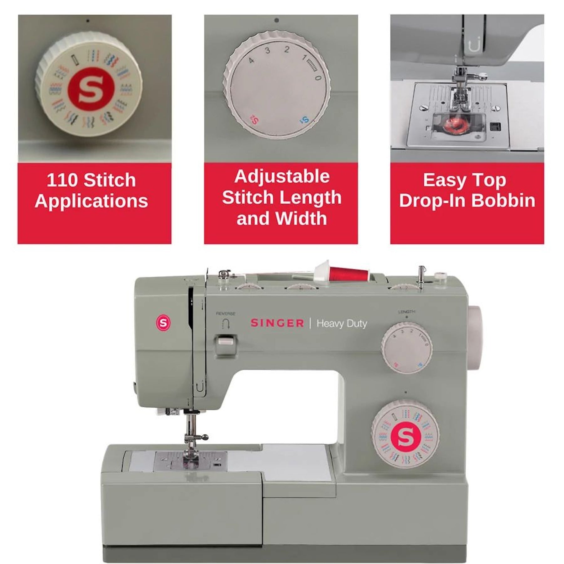 SINGER® Heavy Duty 4452 Sewing Machine - Prismatic Fiber Arts