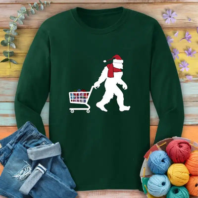Bigfoot & yarn Long Sleeve T-shirt - Prismatic Fiber Arts
