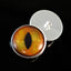 Creamy Orange Realistic Cat Sew-On Button Glass Eyes - Prismatic Fiber Arts
