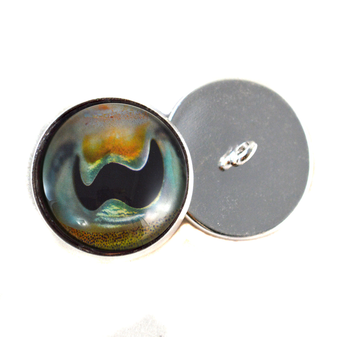 Cuttlefish Sew-On Button Glass Eyes - Prismatic Fiber Arts