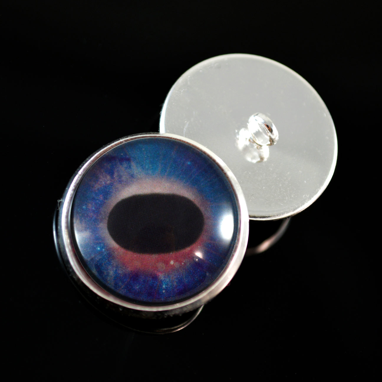 Galaxy Unicorn Sew-On Button Glass Eyes - Prismatic Fiber Arts