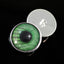 Green Code Cyberpunk Sew-On Button Glass Eyes - Prismatic Fiber Arts