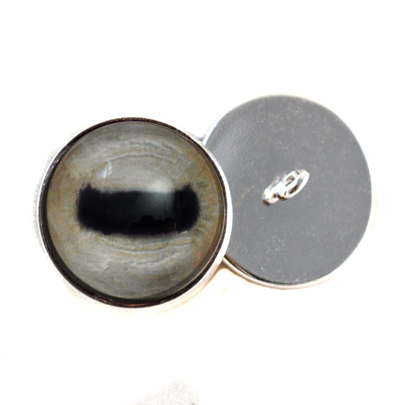 Pale Goat Sew-On Button Glass Eyes - Prismatic Fiber Arts