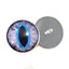 Purple and Blue Cat Dragon Sew-On Button Glass Eyes - Prismatic Fiber Arts