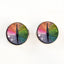 Rainbow Dragon Sew-On Button Glass Eyes - Prismatic Fiber Arts