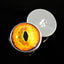 Goldenrod Tabby Cat Sew-On Button Glass Eyes - Prismatic Fiber Arts