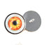 Yellow and Orange Spooky Sew-On Button Glass Eyes - Prismatic Fiber Arts