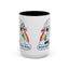 PFA "Logo" Accent Coffee Mug (11, 15oz) - Prismatic Fiber Arts