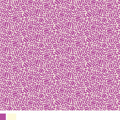 Dashes Fuchsia Cheeto's World Cotton 44"/45" Fabric Per Yard - Prismatic Fiber Arts