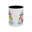 PFA "Logo" Accent Coffee Mug (11, 15oz) - Prismatic Fiber Arts