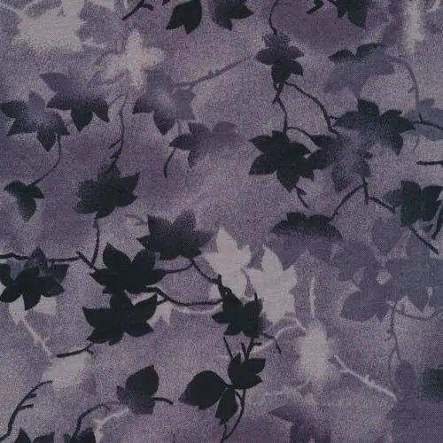 Grey Ivy Cotton Wideback Fabric per yard - Prismatic Fiber Arts