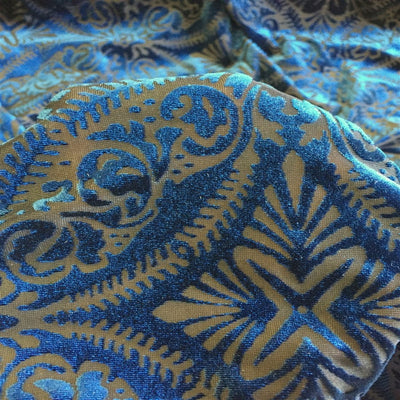Lili Damask Burnout Stretch Velvet Fabric - Prismatic Fiber Arts