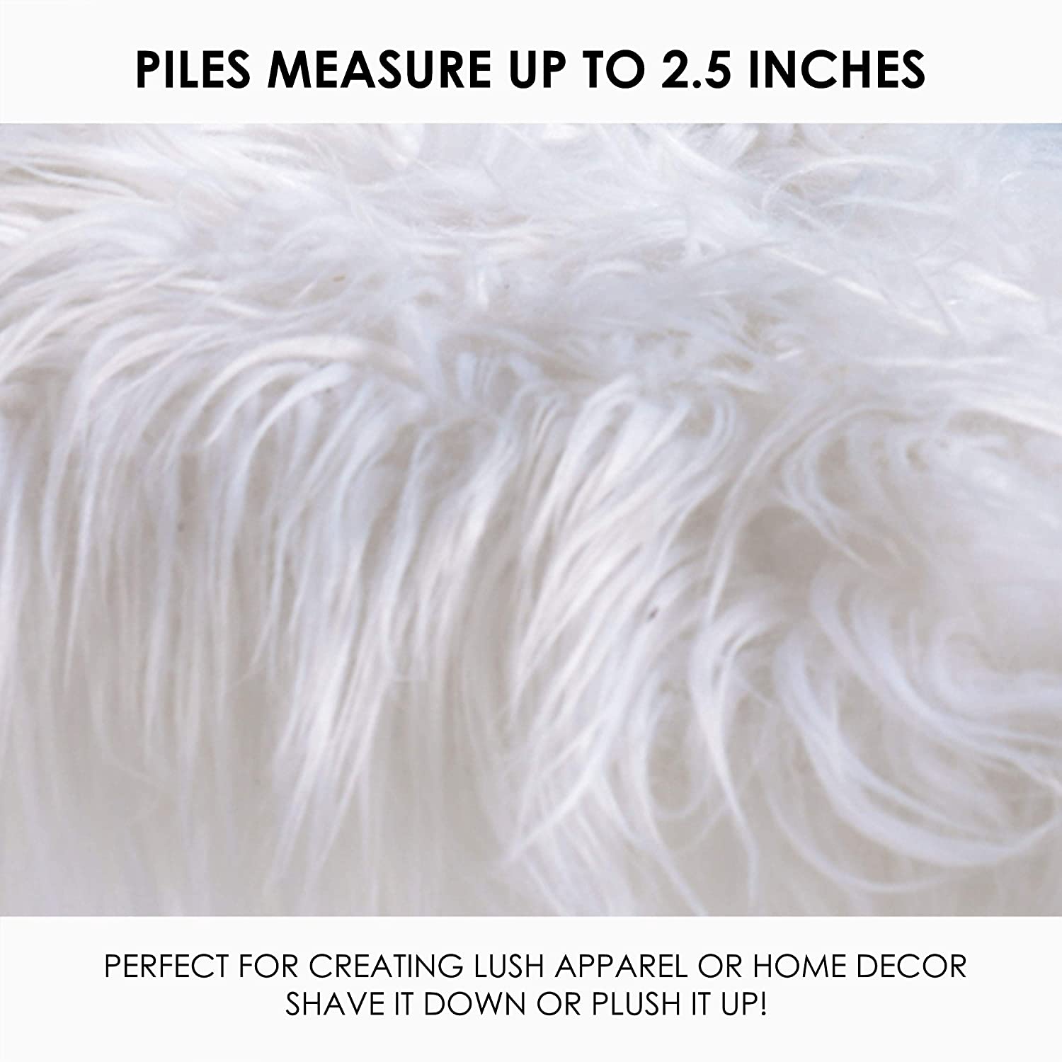 FabricLA Faux Fur Fabric Scraps | Many Colors - Prismatic Fiber Arts