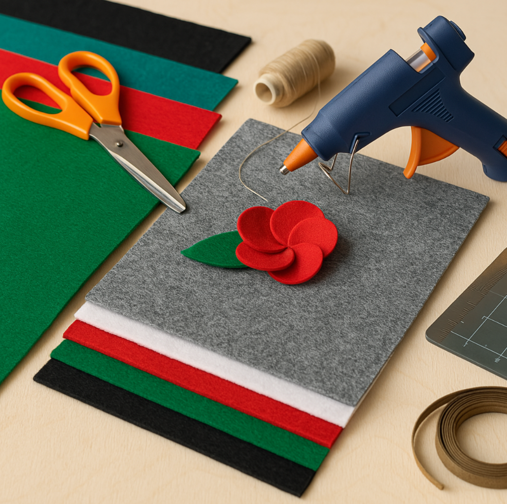 3.2mm Thick Acrylic Felt Sheets – 12"x18" Multi-Color or Single Color Options - Prismatic Fiber Arts