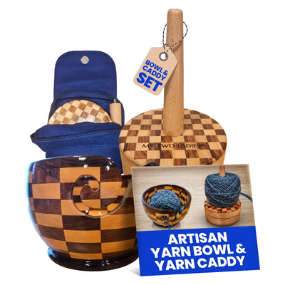 Artisan Yarn Caddy & Round Bowl Set - Prismatic Fiber Arts
