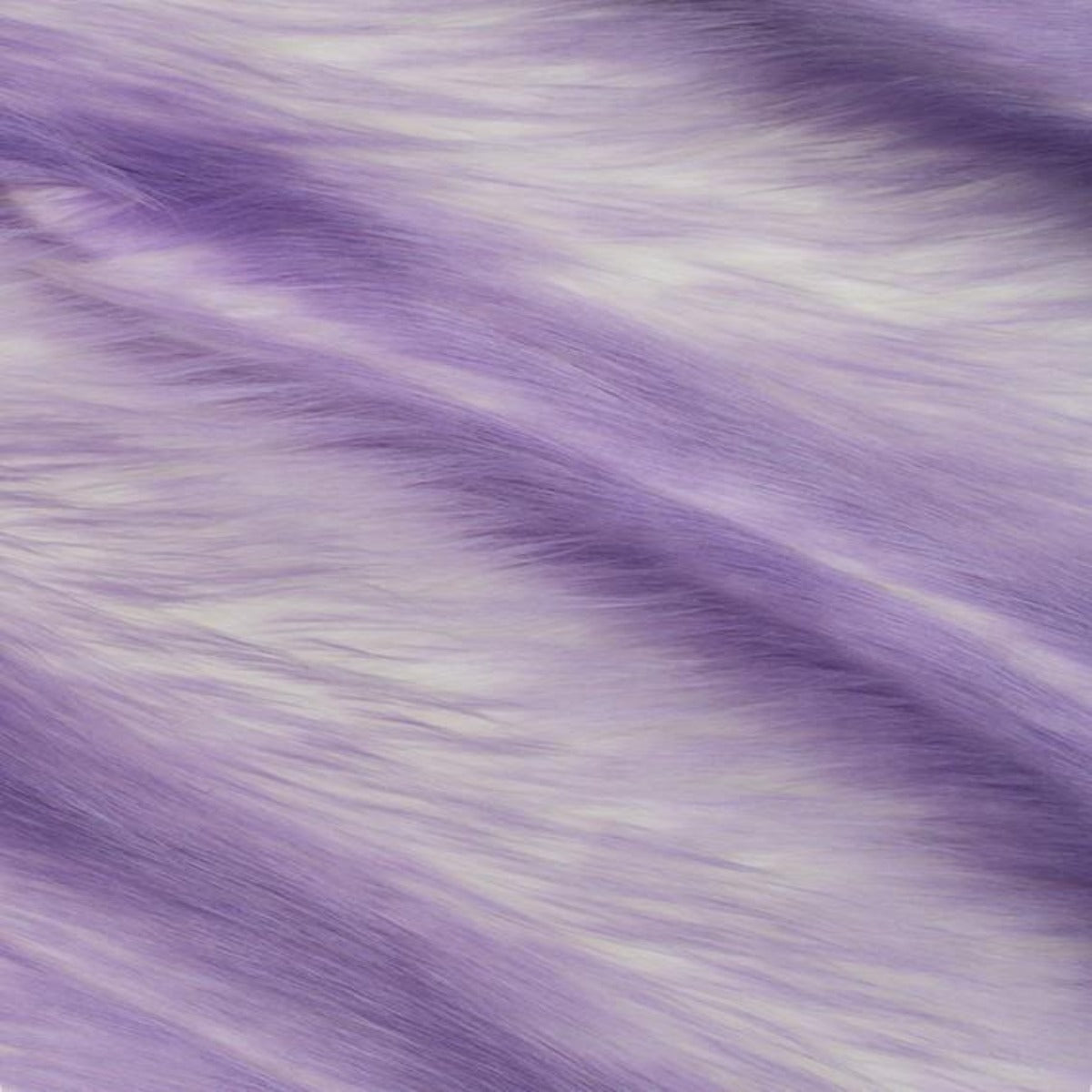 Snow Luxury Two Tone Shaggy Faux Fur Fabric - Prismatic Fiber Arts