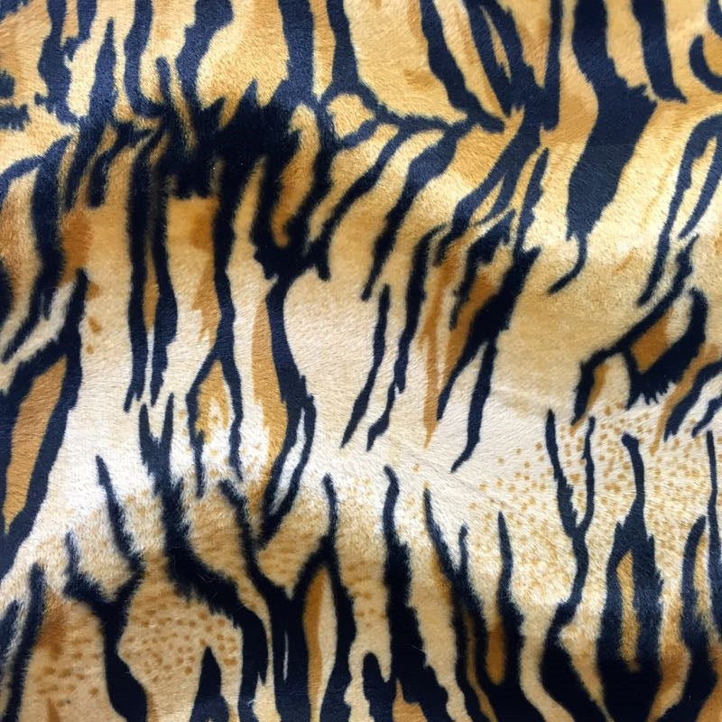 Tiger Print Velboa Faux Fur - Prismatic Fiber Arts