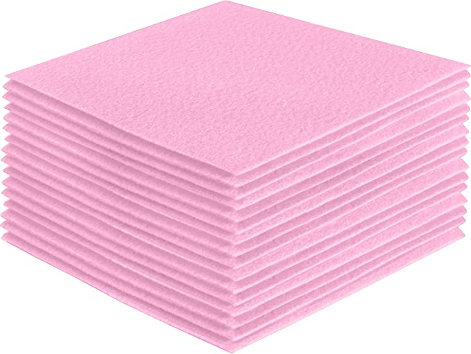 FabricLA Acrylic Felt Craft Sheet Packs – Baby Pink | Soft 100% Acrylic Felt Sheets for DIY & Crafts - Prismatic Fiber Arts