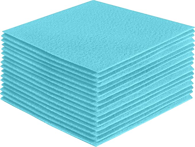 FabricLA Acrylic Felt Craft Sheet Packs – Baby Blue | Soft 100% Acrylic Felt Sheets for DIY & Crafts - Prismatic Fiber Arts
