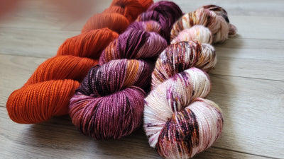 Mulled Wine 3 skein kit - Prismatic Fiber Arts