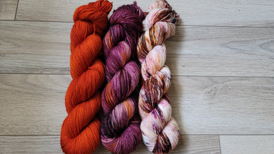 Mulled Wine 3 skein kit - Prismatic Fiber Arts