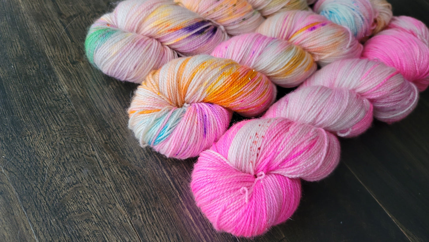 Crystal confessions 3 skein kit - Prismatic Fiber Arts