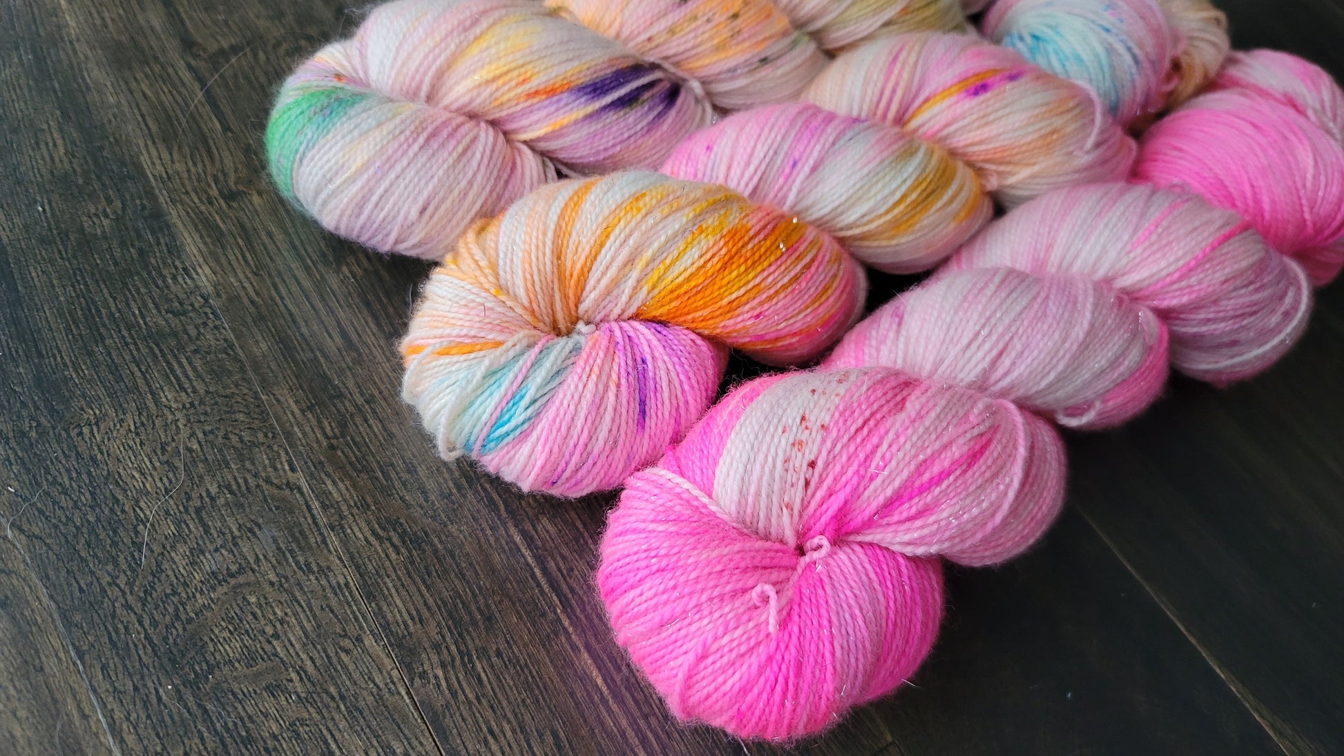 Crystal confessions 3 skein kit - Prismatic Fiber Arts