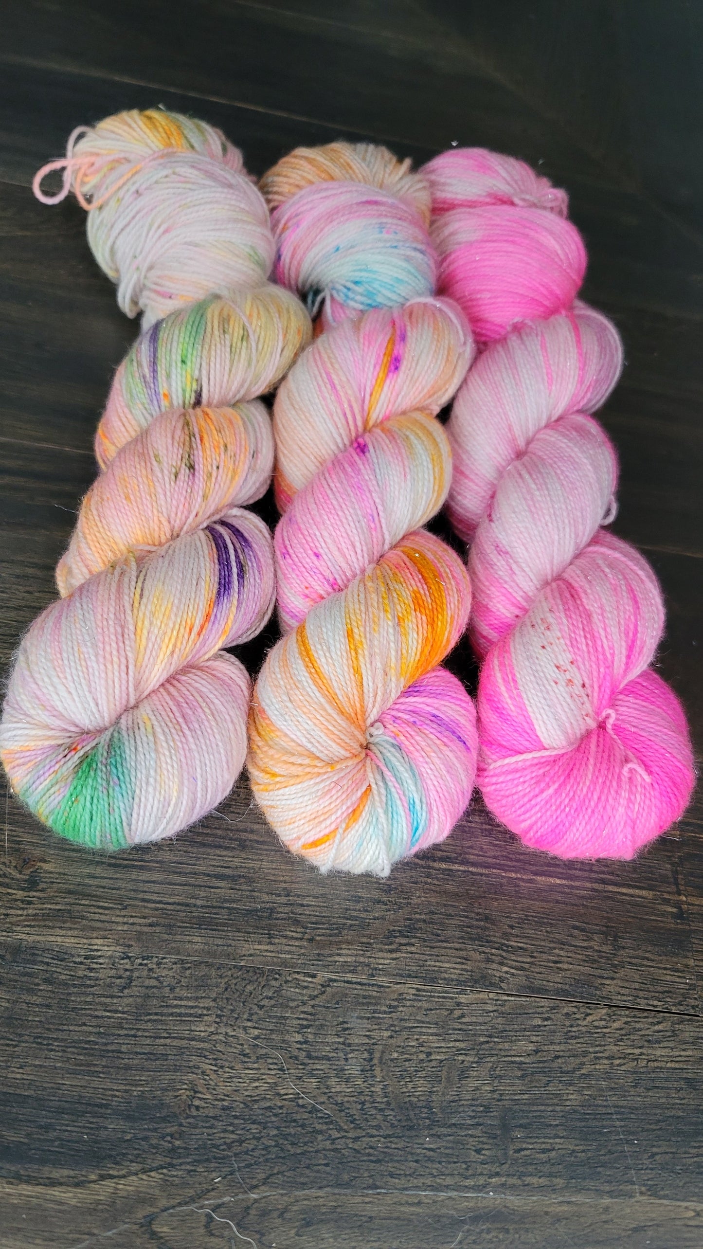 Crystal confessions 3 skein kit - Prismatic Fiber Arts