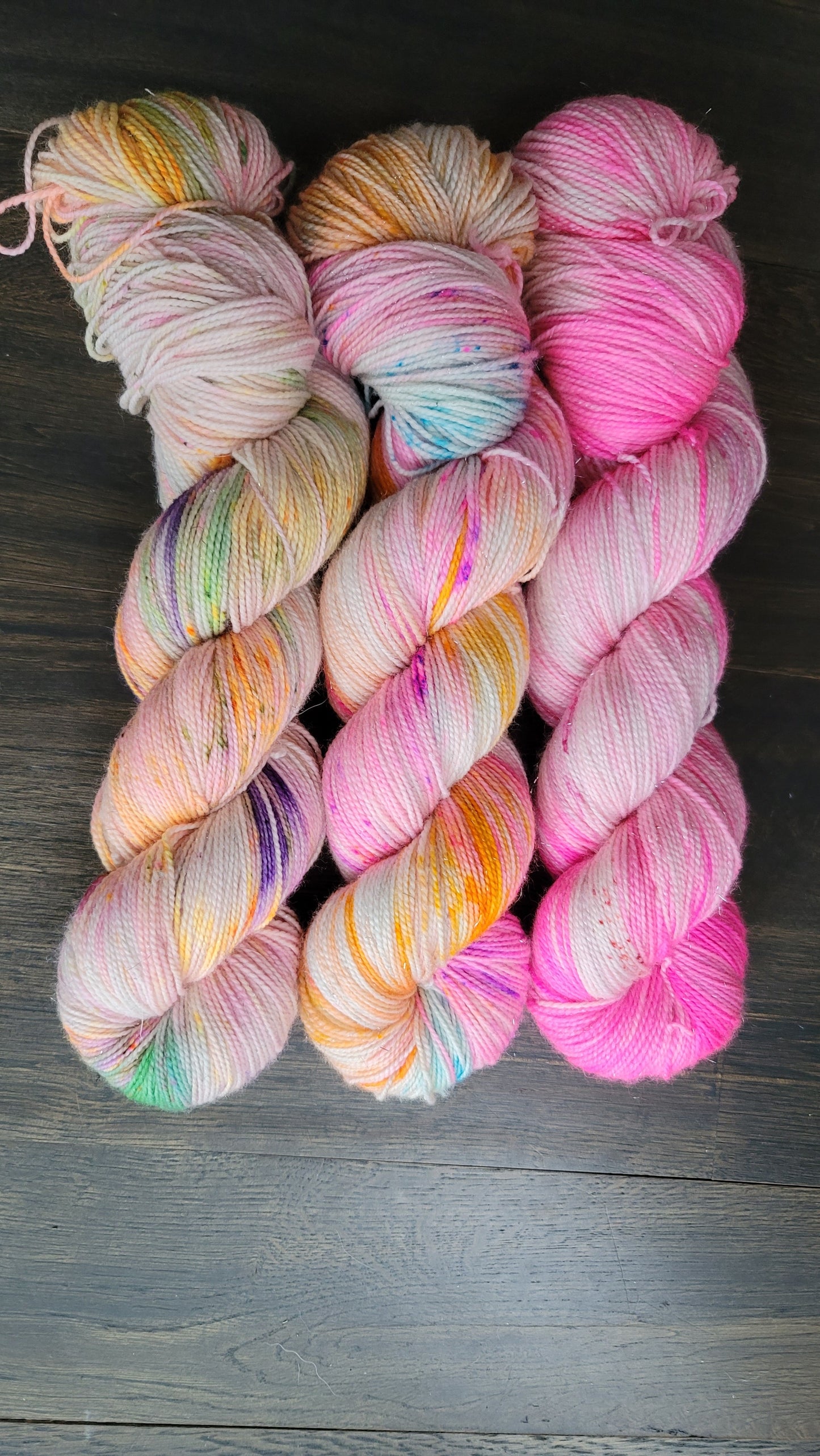 Crystal confessions 3 skein kit - Prismatic Fiber Arts
