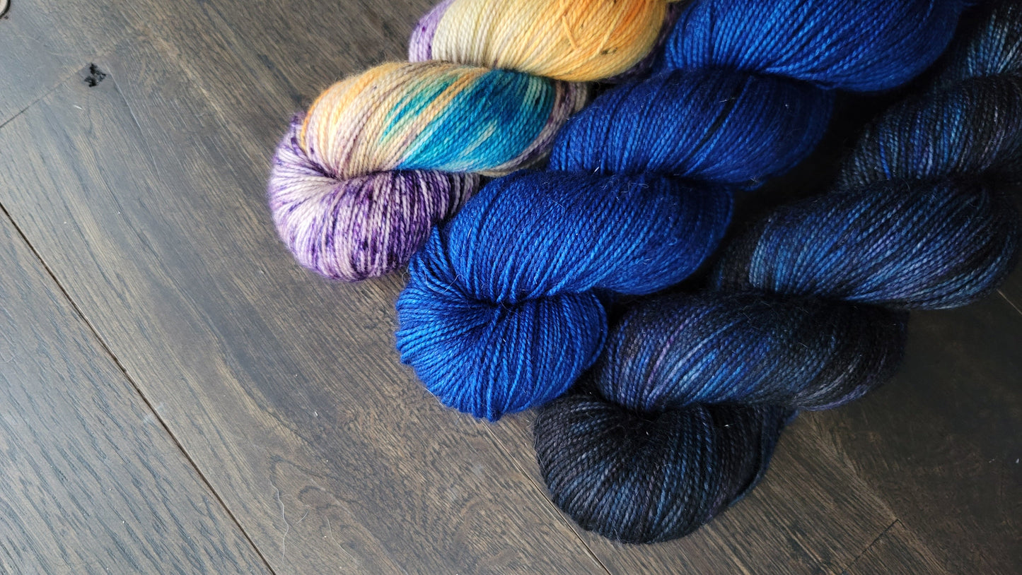 Under The Harvest Moon 3 skein kit - Prismatic Fiber Arts