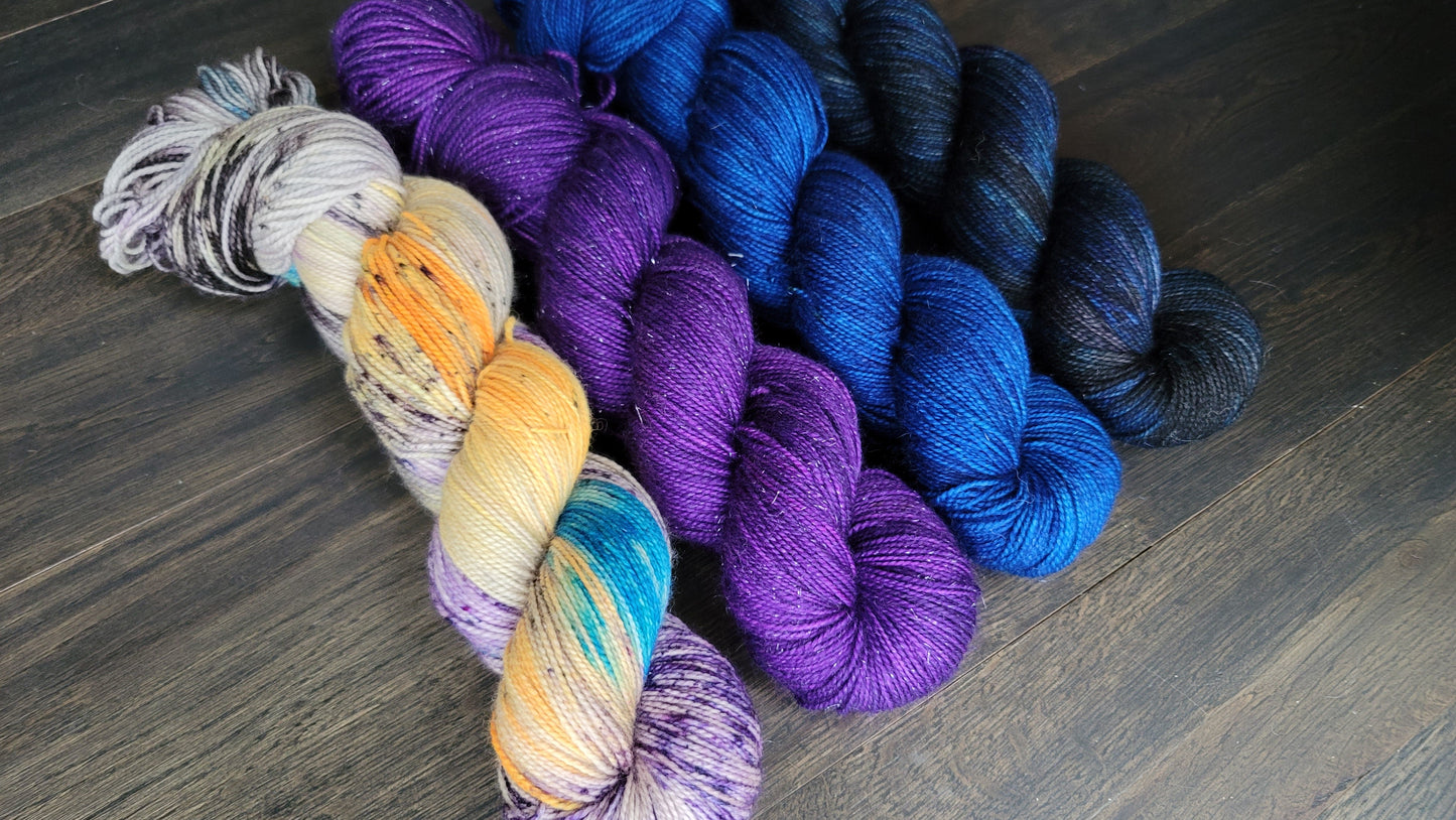 Under The Harvest Moon 4 skein kit - Prismatic Fiber Arts