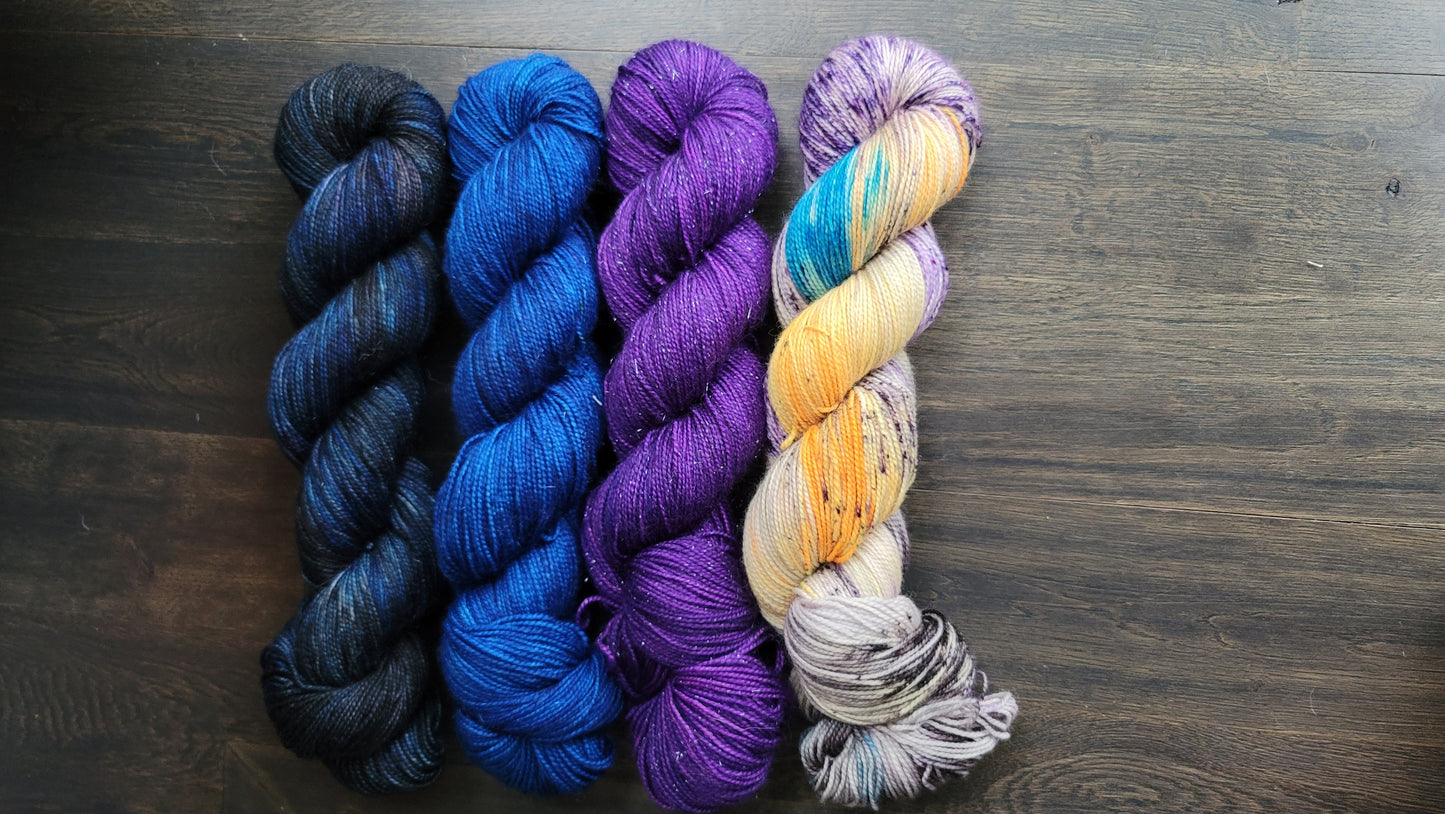 Under The Harvest Moon 4 skein kit - Prismatic Fiber Arts