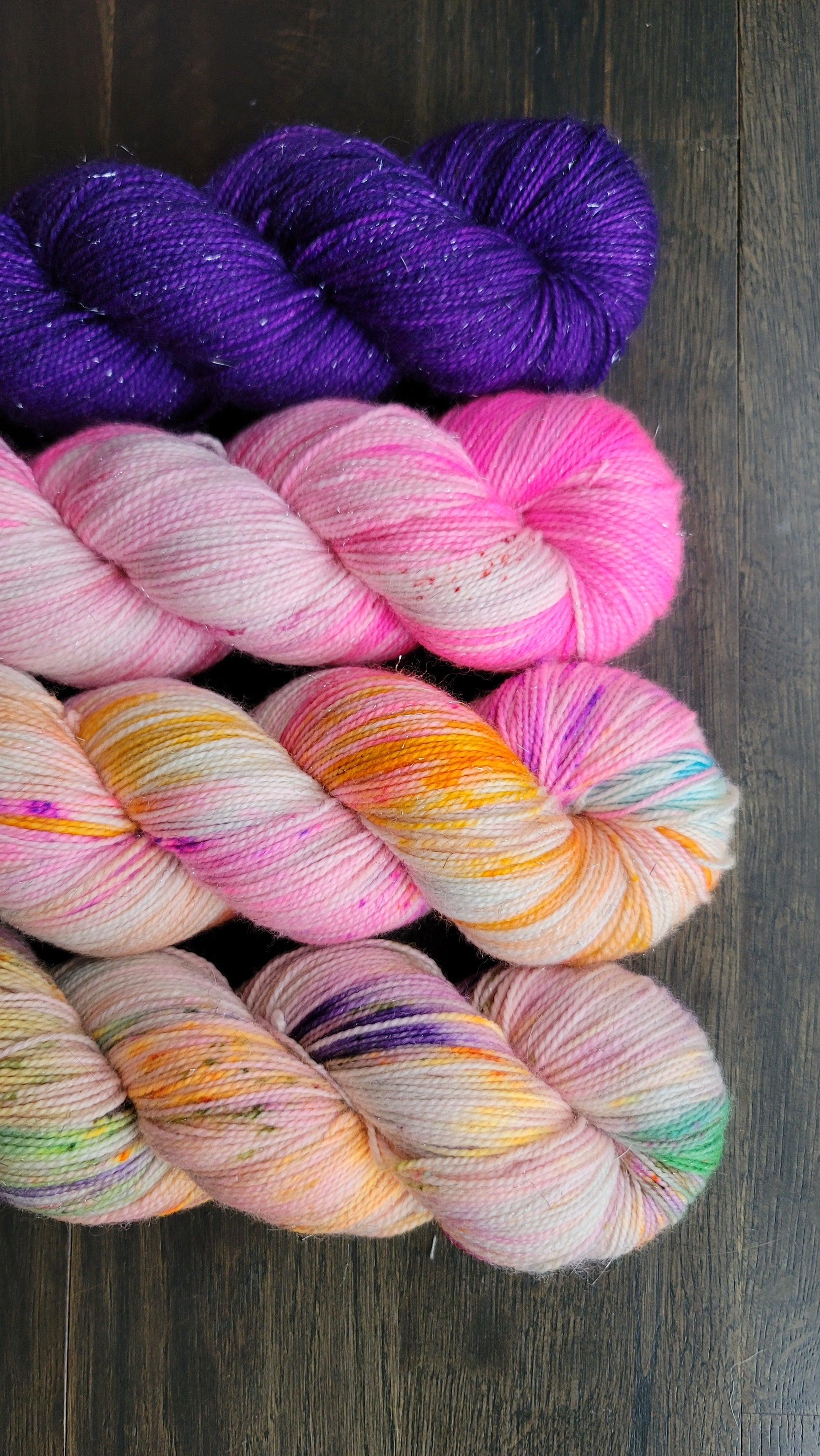 Crystal Confessions 4 skein kit - Prismatic Fiber Arts