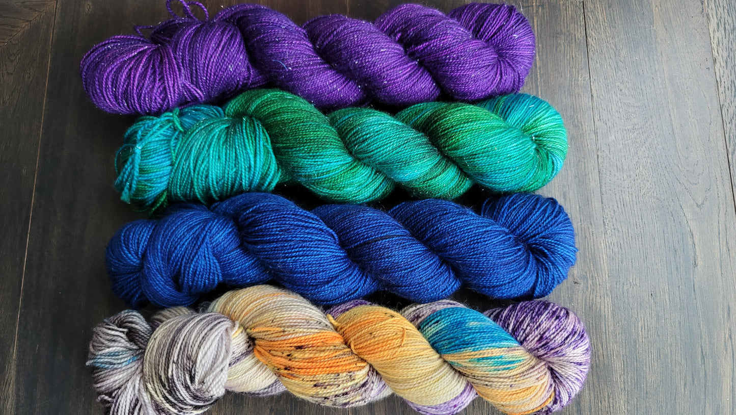 Meditate with Pure Intensions 4 skein kit - Prismatic Fiber Arts