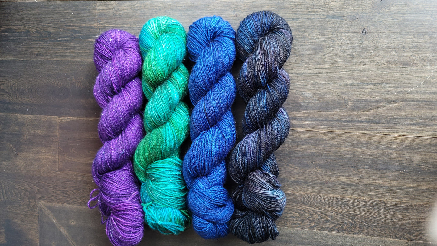 Relax and Recharge 4 skein kit - Prismatic Fiber Arts