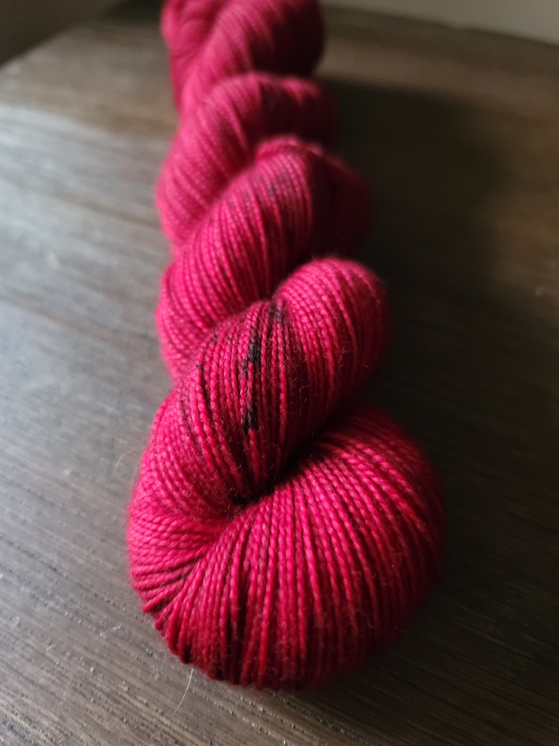 Red Woolen Mittens - Prismatic Fiber Arts